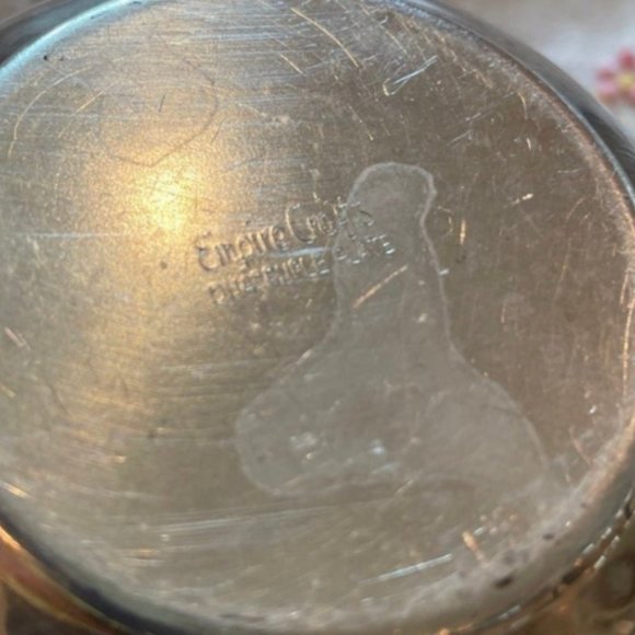 Empire Crafts Quadruple Plate Silver Plate Cream and Sugar Set - Picture 5 of 6